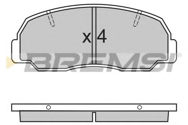 BREMSI BP2297 Тормозные колодки BREMSI 