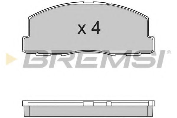 BREMSI BP2299 Тормозные колодки BREMSI для MITSUBISHI