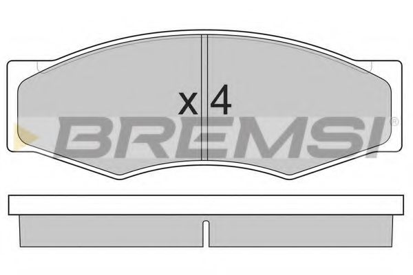 BREMSI BP2302 Тормозные колодки для INFINITI