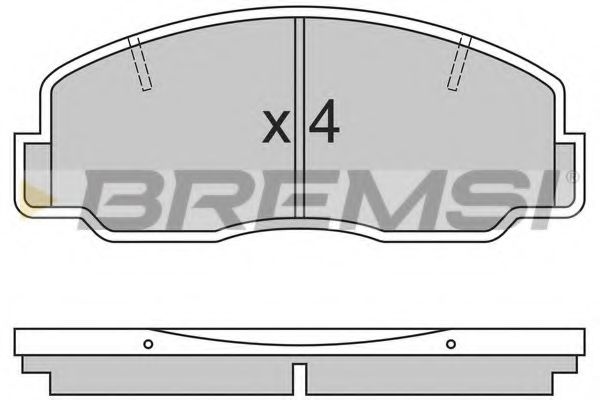BREMSI BP2305 Тормозные колодки BREMSI 