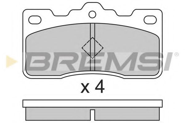 BREMSI BP2306 Тормозные колодки BREMSI 