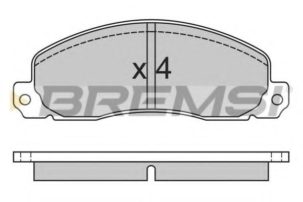BREMSI BP2312 Тормозные колодки BREMSI 