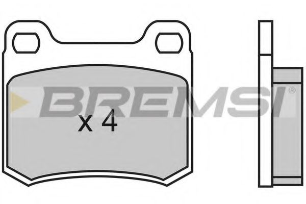 BREMSI BP2314 Тормозные колодки BREMSI для MERCEDES-BENZ