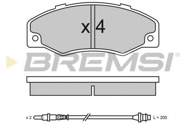 BREMSI BP2320 Тормозные колодки BREMSI для RENAULT