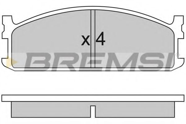BREMSI BP2321 Тормозные колодки BREMSI для ISUZU