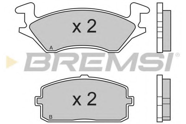 BREMSI BP2324 Тормозные колодки BREMSI 