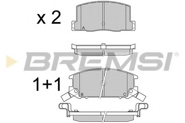 BREMSI BP2325 Тормозные колодки BREMSI 