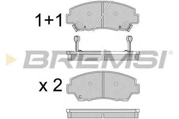 BREMSI BP2326 Тормозные колодки BREMSI для MAZDA