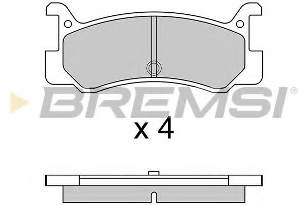 BREMSI BP2328 Тормозные колодки BREMSI для DAIHATSU