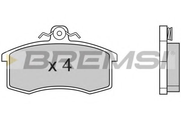 BREMSI BP2333 Тормозные колодки для LADA 111