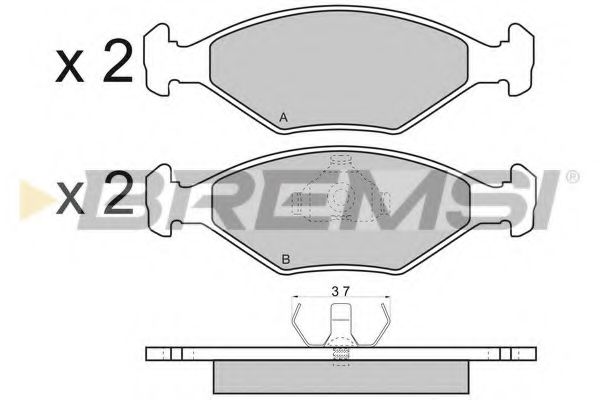 BREMSI BP23431 Тормозные колодки BREMSI 