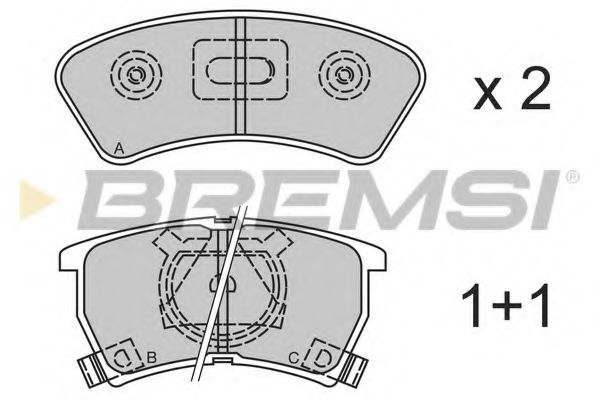 BREMSI BP2352 Тормозные колодки BREMSI 