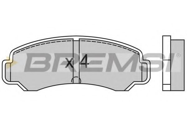BREMSI BP2359 Тормозные колодки BREMSI для LEXUS