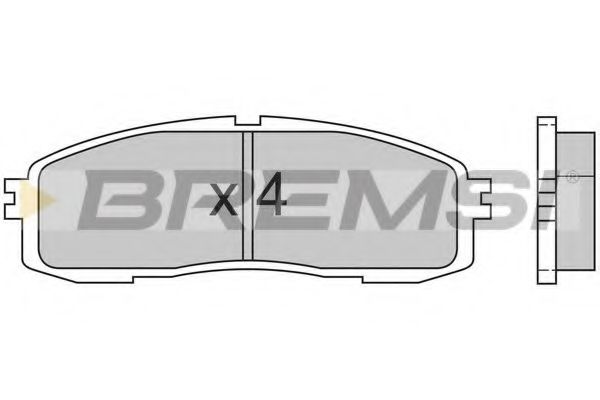 BREMSI BP2362 Тормозные колодки BREMSI 