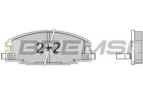 BREMSI BP2367 Тормозные колодки BREMSI для BMW