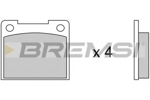 BREMSI BP2390 Тормозные колодки BREMSI для KIA