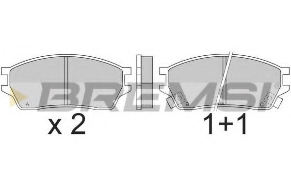 BREMSI BP2392 Тормозные колодки BREMSI 