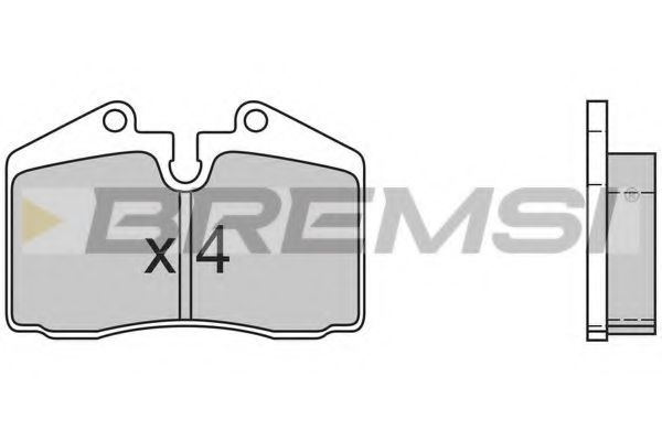 BREMSI BP2399 Тормозные колодки BREMSI для PORSCHE 911