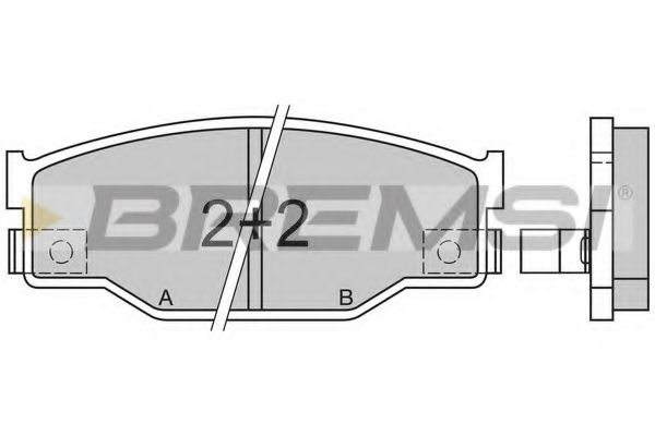 BREMSI BP2403 Тормозные колодки BREMSI 