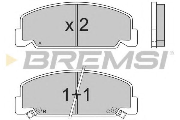 BREMSI BP2406 Тормозные колодки BREMSI 