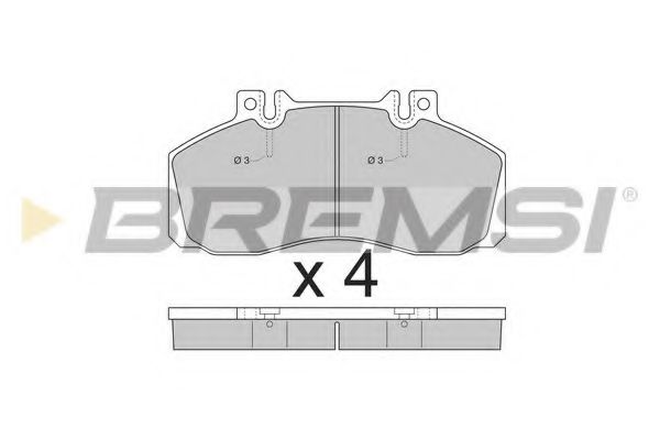 BREMSI BP2409 Тормозные колодки BREMSI для MERCEDES-BENZ