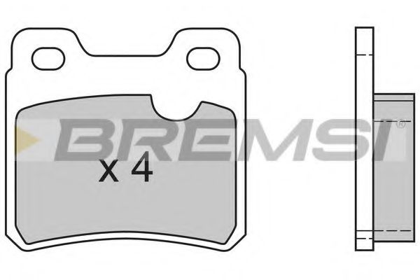 BREMSI BP2418 Тормозные колодки BREMSI для SAAB