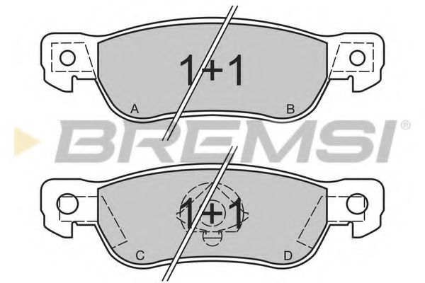 BREMSI BP2436 Тормозные колодки BREMSI 