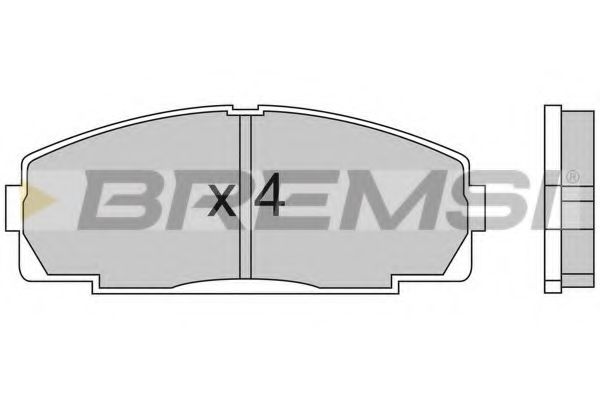 BREMSI BP2438 Тормозные колодки BREMSI для TOYOTA