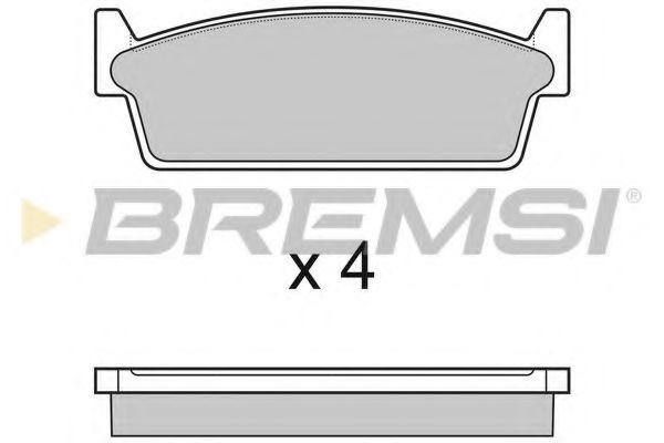 BREMSI BP2440 Тормозные колодки BREMSI 