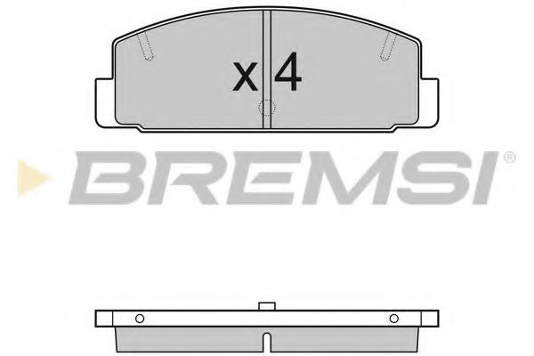 BREMSI BP2448 Тормозные колодки BREMSI для MAZDA