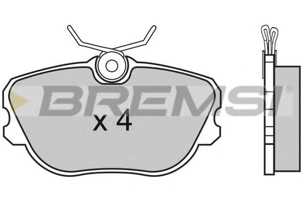 BREMSI BP2452 Тормозные колодки BREMSI для VOLVO