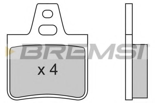 BREMSI BP2455 Тормозные колодки BREMSI для CITROEN