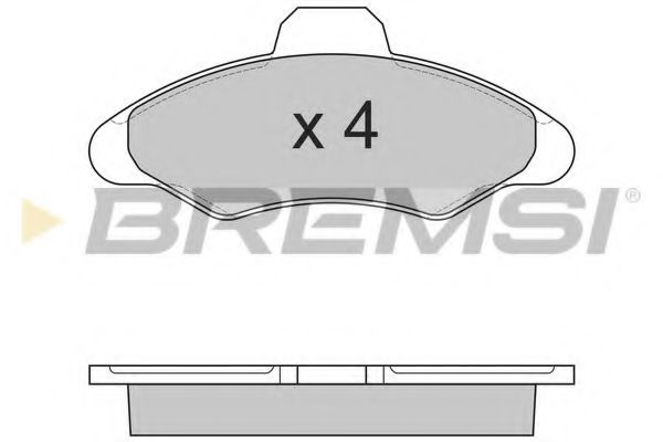 BREMSI BP2462 Тормозные колодки BREMSI 