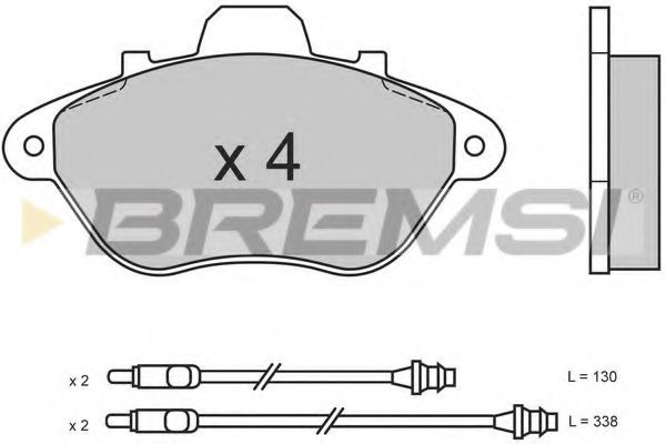 BREMSI BP2465 Тормозные колодки BREMSI 