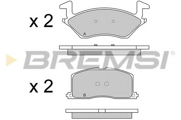 BREMSI BP2481 Тормозные колодки BREMSI 