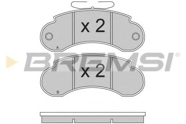 BREMSI BP2490 Тормозные колодки для MERCEDES-BENZ 100
