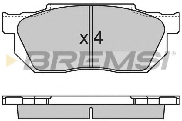 BREMSI BP2501 Тормозные колодки BREMSI 