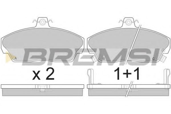 BREMSI BP2502 Тормозные колодки BREMSI 