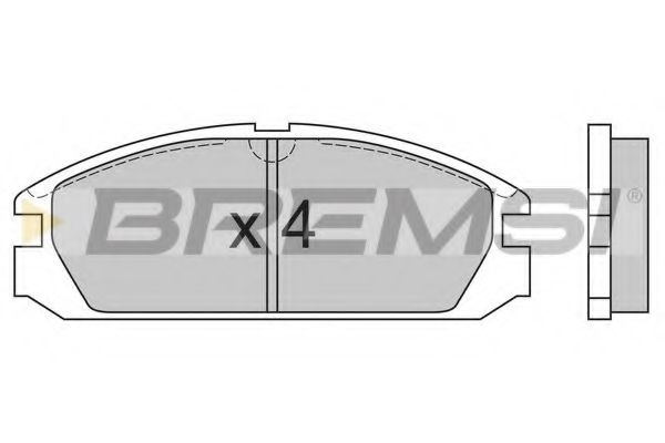 BREMSI BP2503 Тормозные колодки BREMSI 