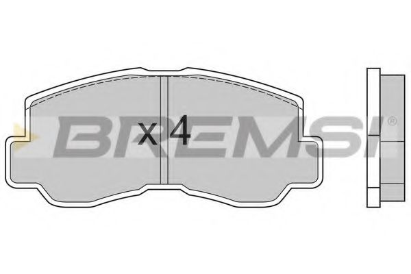BREMSI BP2508 Тормозные колодки BREMSI 