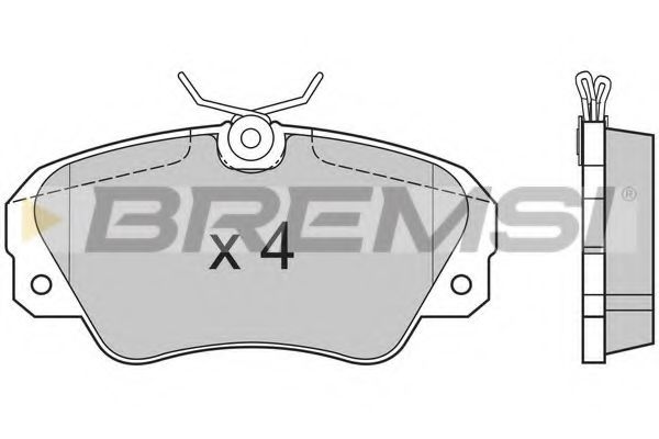 BREMSI BP2514 Тормозные колодки BREMSI для OPEL