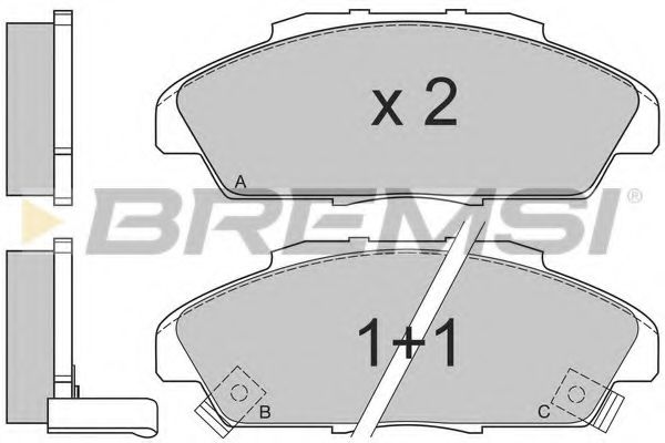BREMSI BP2519 Тормозные колодки BREMSI 