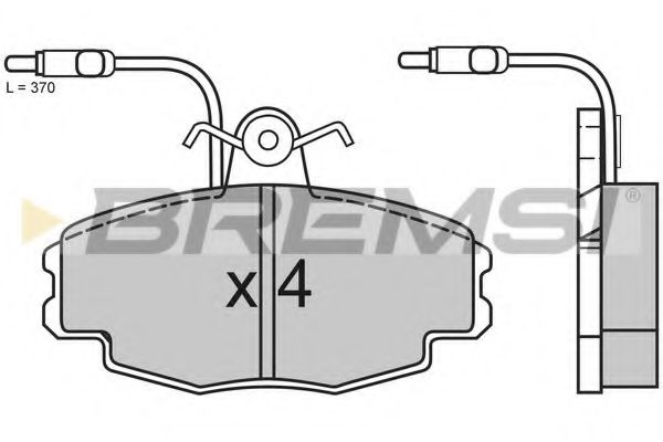 BREMSI BP2528 Тормозные колодки BREMSI для CITROEN