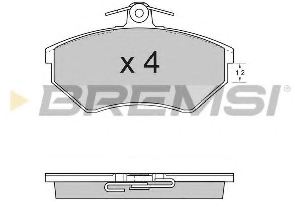 BREMSI BP2531 Тормозные колодки BREMSI для SEAT
