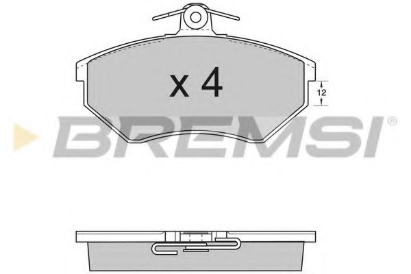 BREMSI BP2532 Тормозные колодки BREMSI для SEAT
