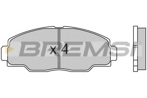 BREMSI BP2540 Тормозные колодки для TOYOTA HIACE
