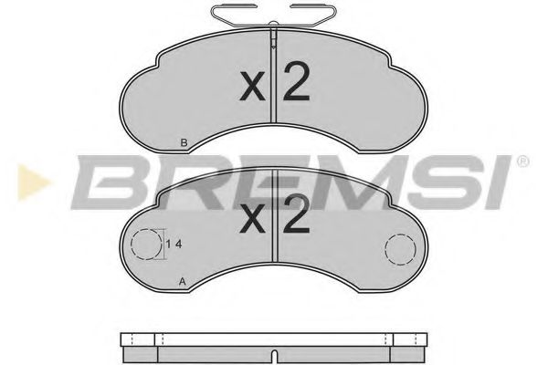 BREMSI BP2566 Тормозные колодки для MERCEDES-BENZ 100