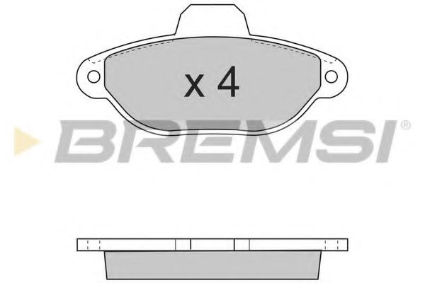 BREMSI BP2600 Тормозные колодки BREMSI для FIAT