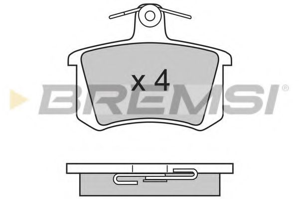 BREMSI BP2612 Тормозные колодки BREMSI для FIAT