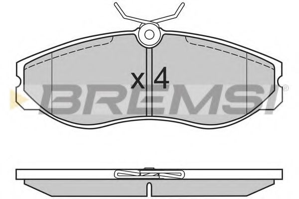BREMSI BP2624 Тормозные колодки BREMSI для FORD